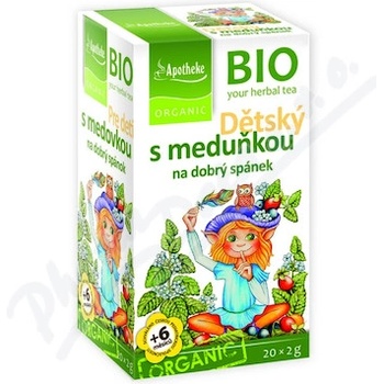 Apotheke Bio ovocný s meduňkou 20 x 2 g