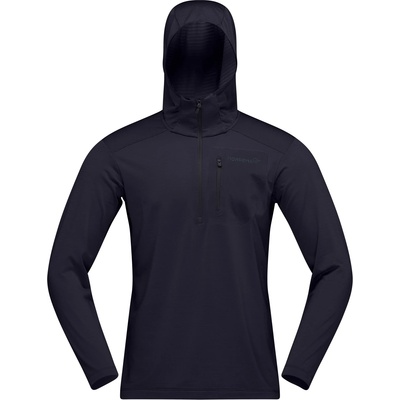 Norrøna Мъжки поларен пуловер Norrøna Falketind Warm1 Hood Fleece jumper - Caviar Black (005-7092-0113)