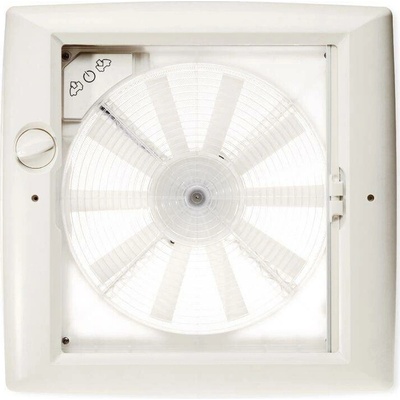 Střešní okno Thule Vent, 400 × 400 mm, s ventilátorem, 12 V barva bílá