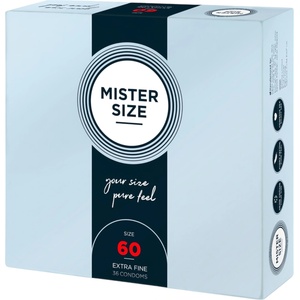 MISTER SIZE - тънък презерватив - 60мм - 36 броя - desirel