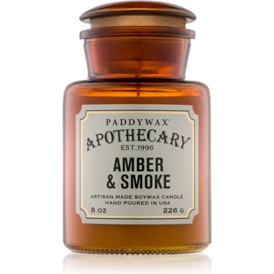 Paddywax Apothecary Amber & Smoke ароматна свещ 226 гр