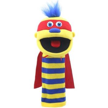 The Puppet Company Кукла ръкавица за театър, серия Весели чорапи, Зап, 40 см (7018)