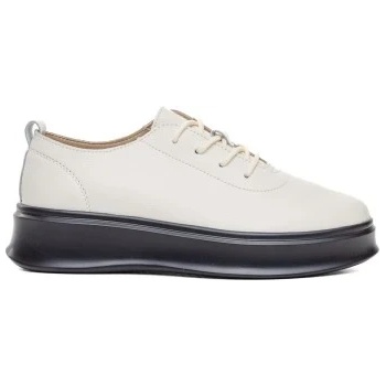 Обувки естествена кожа 595012 Beige