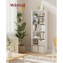 VASAGLE Knihovna 6 polic 60x179x24 cm bílá