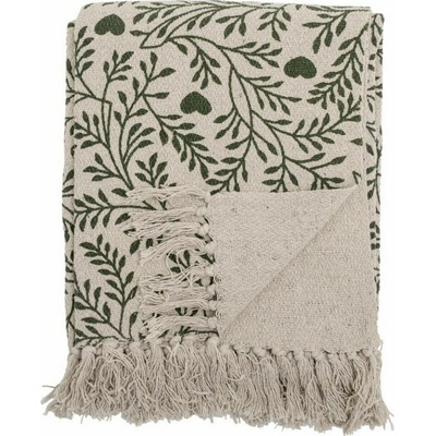 Bloomingville Plied z recyklovanej bavlny MARIBELLE zelený 160x130