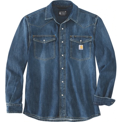 Carhartt Мъжка риза с копчета Carhartt Denim L/S Snap Front Shirt - Wyatt (033-2587-0112)