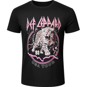 NNM мъжка тениска Def Leppard - USA Tour 1983 - Black - 51898200