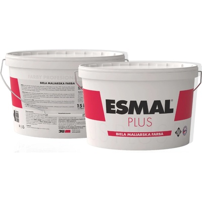 Esmal Plus - biela interiérová farba 5 kg biela matná