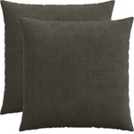 vidaXL Калъфка за възглавница 2 pcs HEERLEN Антрацит 55 x 55 см (912297)