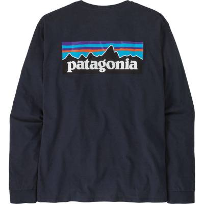 Patagonia Мъжка блуза с дълъг ръкав Patagonia L/S P-6 Logo Responsibili-Tee Longsleeve - New Navy - размер M (016-7132-2613)