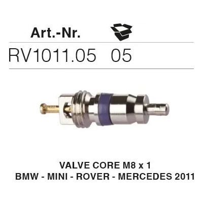 Errecom - Италия RV1011.05 - 5 броя иглички M8x1 за портове климатици на BMW-MINI-ROVER-MERCEDES след 2011г, ERRECOM