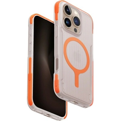 Uniq Combat Active MagClick kryt s MagSafe iPhone 16 Pro oranžový