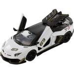  Метална кола Lamborghini Aventador SVJ R8 мащаб 1: 32 със светлини и звуци, Pull back-механизъм 68472