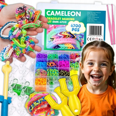 Popron.cz XXL Sada gumiček na výrobu DIY náramků 4400 ks gumiček – Hledejceny.cz