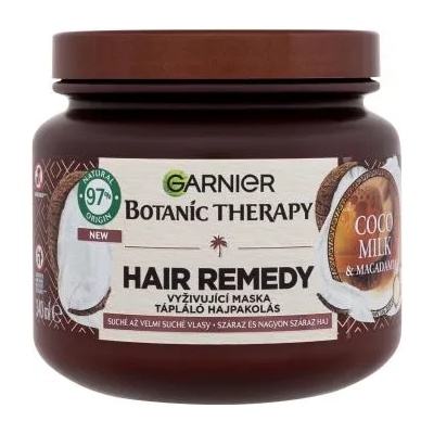 Botanic Therapy Cocoa Milk & Macadamia Hair Remedy подхранваща маска за суха и много суха коса 340 ml за жени