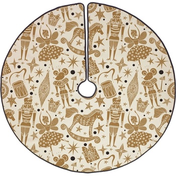 Butter Kings Памучен килим под коледната елха , ø 130 cm Golden Nut Cracker - Butter Kings (TR_10_2_tree rug)