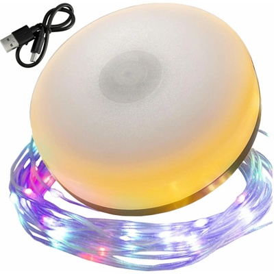 BERGE Kempingová lampa nabíjacia LED girlanda na rolke 10m RGB IPX4