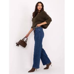 Italy Moda Дамски пуловер модел 7703.70 Italy Moda цвят каки