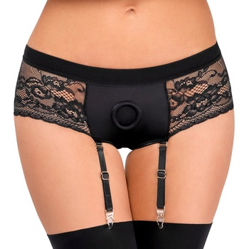 Bad Kitty Strap-On Lace Panties with Suspender 2493608 Black L
