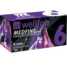 Wellion MEDFINE ihly inz.pera 0.25x6 mm 31G 100 ks