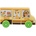 Trefl Дървена играчка Trefl Tiny Tails - Училищен автобус, 3 части (61788)