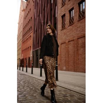 Moodo Дамска леопардова пола Moodo - кафява Moodo | Kafyav | ЖЕНИ | XS