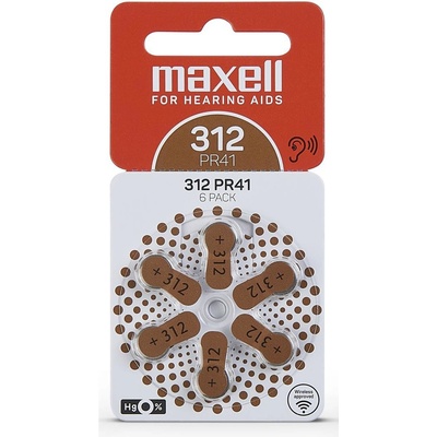 Maxell AZ312/PR41 6ks 4043752334524