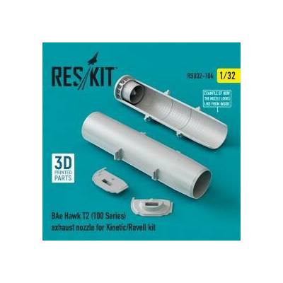 Reskit BAe Hawk T2 100 Series exhaust nozzle for Kinetic/Revell kit 1:32