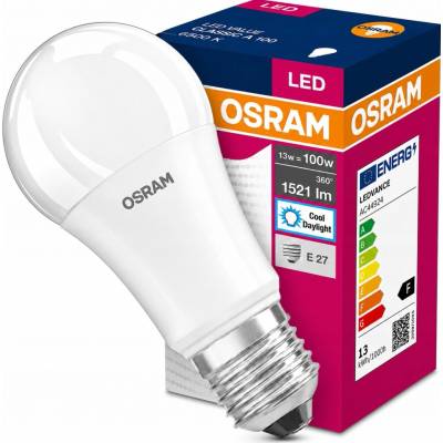 Osram LED VALUE CL A FR 100 14,5W/865 E27 6500K studená biela