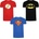 Lizenz Детска тениска DC COMICS Superman Batman Flash Kids T-shirt Pack of 3