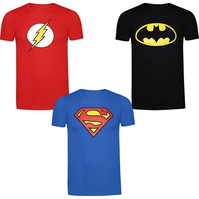 Lizenz Детска тениска DC COMICS Superman Batman Flash Kids T-shirt Pack of 3