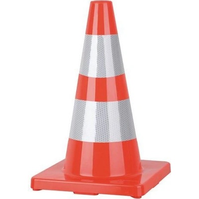 Reflexní dopravní kužel, výška 45 cm - Manutan Expert