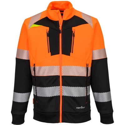 Portwest hi-vis dx4 dx490 / Мъжки светлоотразителен суитшърт - оранжев/черен xxl (dx490obrxxl)