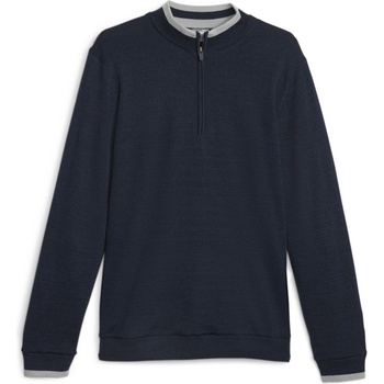 PUMA Блуза с яка Puma Men's Windblock Long Sleeve Performance Polo Shirt - Navy Blazer