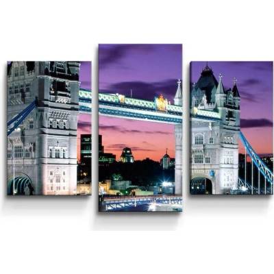Sablio Obraz - 3-dílný Tower Bridge - 75x50 cm