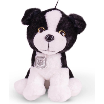 Amek Toys ПЛЮШЕНО КУЧЕ С МЕДАЛЬОН 26 СМ ЧЕРНО/КАФЯВО