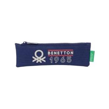 Benetton Ученически несесер Benetton Varsity Сив Морско син 20 x 6 x 1 cm
