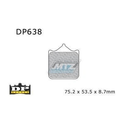 Destičky brzdové DP638-SDP DP Brakes - směs SDP Sport HH+ DP638-SDP