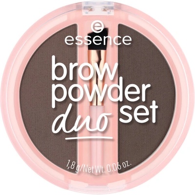 essence Brow Powder Duo sada na obočie 03 Dark 1,8 g