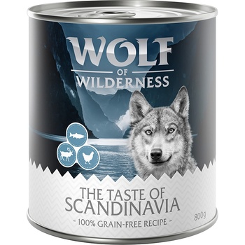Wolf of Wilderness 6х800г The Taste Of. . . Wolf of Wilderness, консервирана храна за кучета - Of Scandinavia