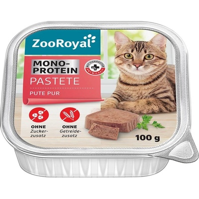 ZooRoyal Monoprotein paštika čisté krůtí maso 16 x 100 g