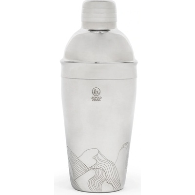 Šejkr na koktejly MOUNTAINS 500 ml, stříbrná, nerezová ocel, Leopold Vienna