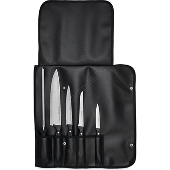 WÜSTHOF - Комплект кухненски ножове GOURMET 6 бр. черни (GG372)