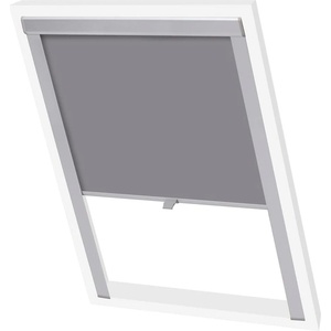 vidaXL Затъмняваща ролетна щора, сива, PK06, GGL и GGU (133498)