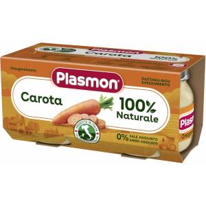 PLASMON Зеленчуково пюре Plasmon - Моркови, 2 х 80 g (3385) - baby