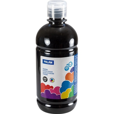 Farba temperová MILAN 500ml čierna