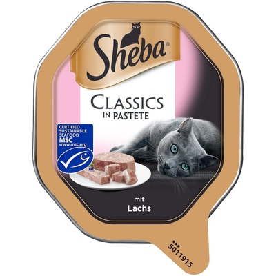 Sheba Трей Пастет за котки със сьомга 85гр