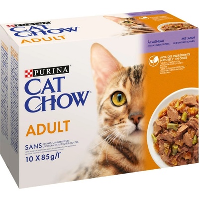 Cat Chow Lamb Green Beans 10 x 85 g