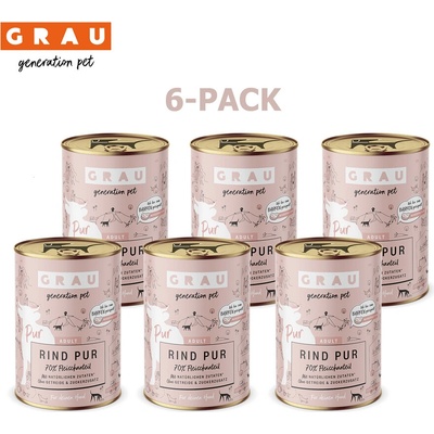 Grau Adult 100% Hovädzie mäso 6 x 400 g
