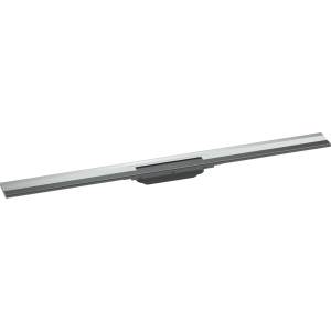 Hansgrohe RainDrain Flex - Линеен душ канал с решетка от неръждаема стомана 1000, за монтаж към стена, с възможност за скъсяване, хром 56053000 (56053000)